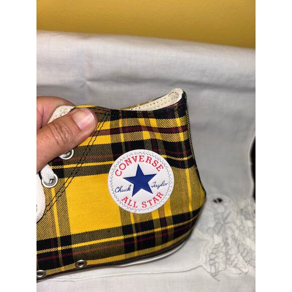 Converse All‎ Star High Plaid Pack World Peace Size Men 8.5 Women 10.5 - Picture 3 of 4